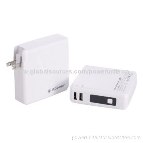 8,200mAh AC/External Portable Battery Chargers for Mobile Phones with Dual USB port